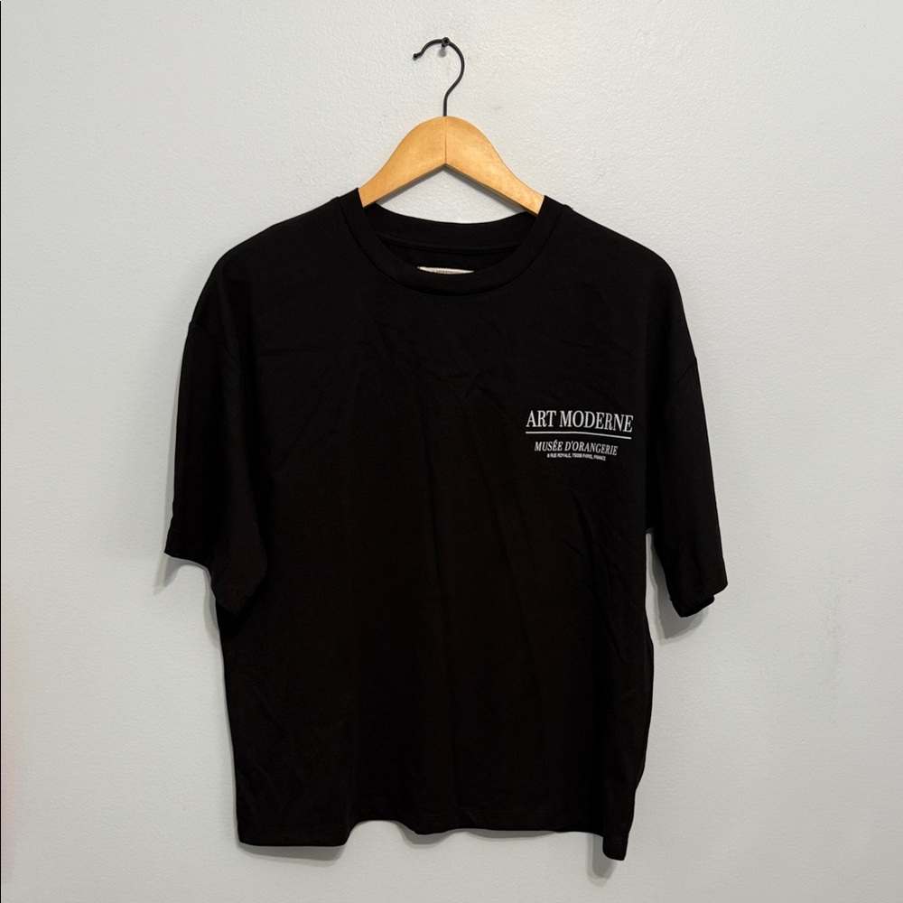 Anthropologie Black Graphic Tee brand new condition.